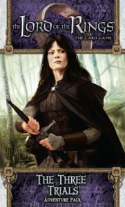 The Lord of the Rings: The Card Game – The Three Trials board game cover