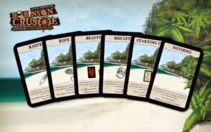 Robinson Crusoe: Adventures on the Cursed Island – Searching the Beach board game cover