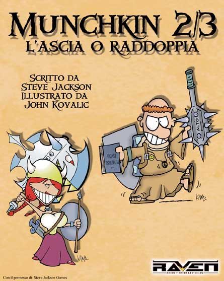 Munchkin 2/3: L’Ascia o Raddoppia board game cover