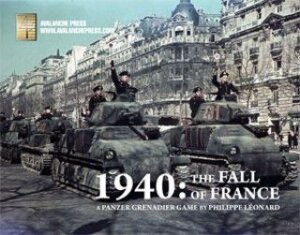 1940: The Fall of France – A Panzer Grenadier Game board game cover