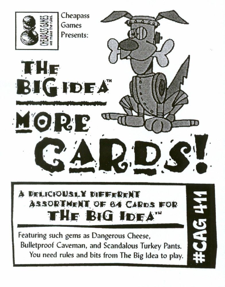 The Big Idea: More Cards! board game cover