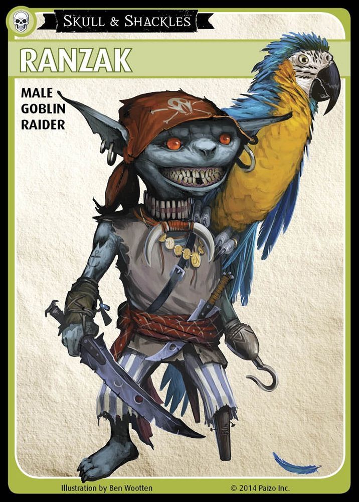 Pathfinder Adventure Card Game: Skull & Shackles – “Ranzak” Promo Character Card Set board game cover