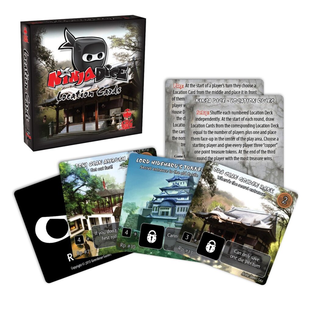 Ninja Dice: Location Cards board game cover