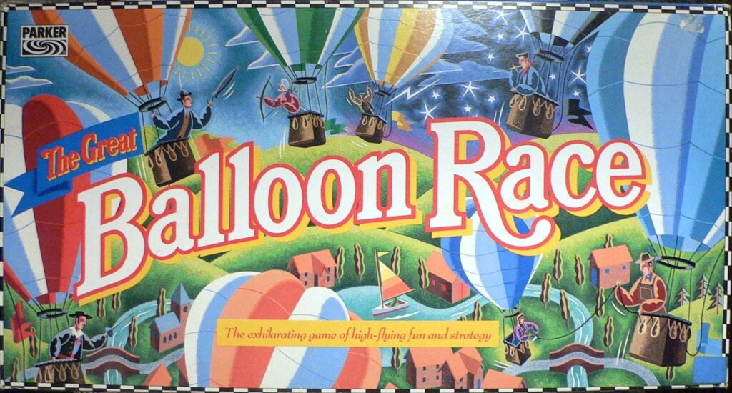 The Great Balloon Race board game cover