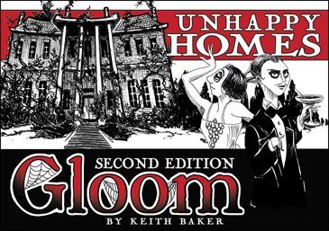 Gloom: Unhappy Homes board game cover