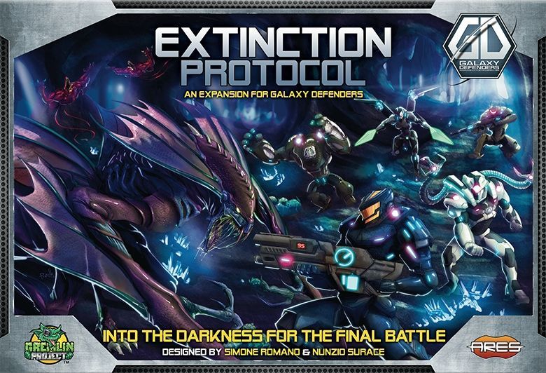 Galaxy Defenders: Extinction Protocol board game cover