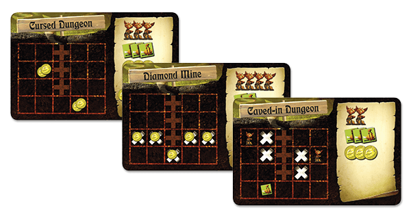 Dungeon Lords: Dungeon-Setup Tiles board game cover