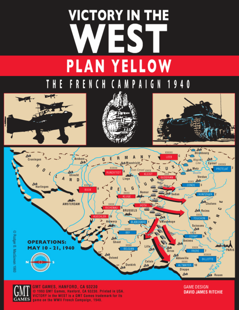 Victory in the West: Plan Yellow, The French Campaign 1940 board game cover