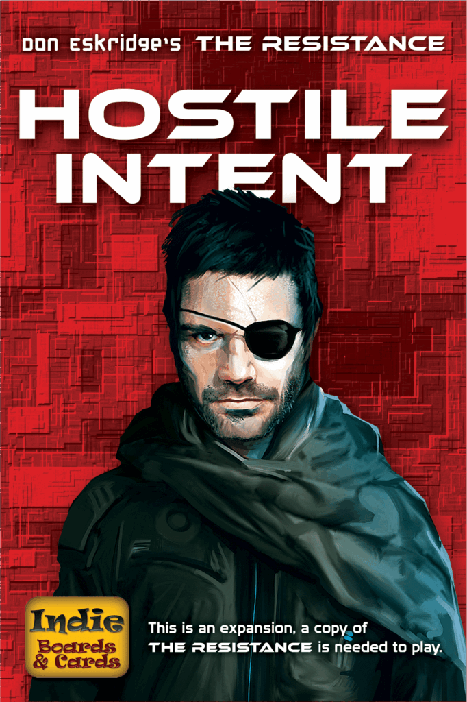 The Resistance: Hostile Intent board game cover