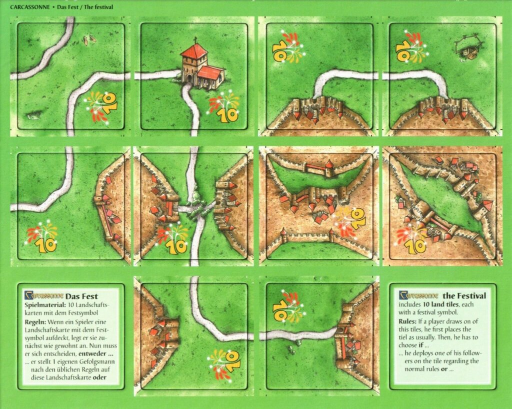 Carcassonne: The Festival board game cover