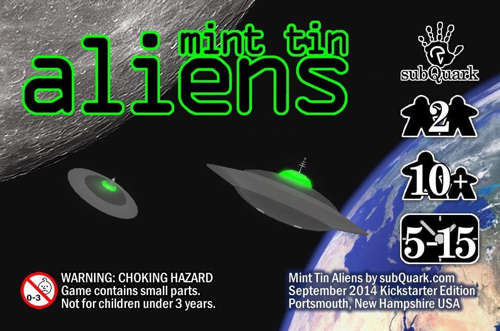 Mint Tin Aliens board game cover