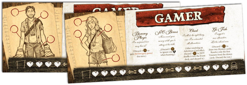 Robinson Crusoe: Adventures on the Cursed Island – Gamer Character board game cover