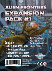 Alien Frontiers: Expansion Pack #1 board game cover