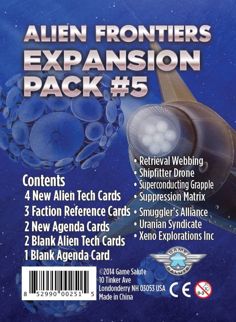Alien Frontiers: Expansion Pack #5 board game cover