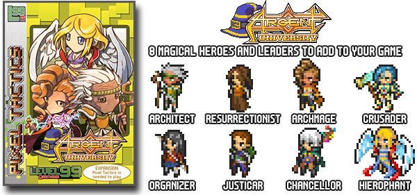 Pixel Tactics: Argent University Mini Expansion board game cover