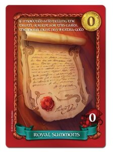 Sheriff of Nottingham: Royal Summons Promo Card board game cover