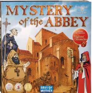 Mystery of the Abbey with The Pilgrims’ Chronicles board game cover