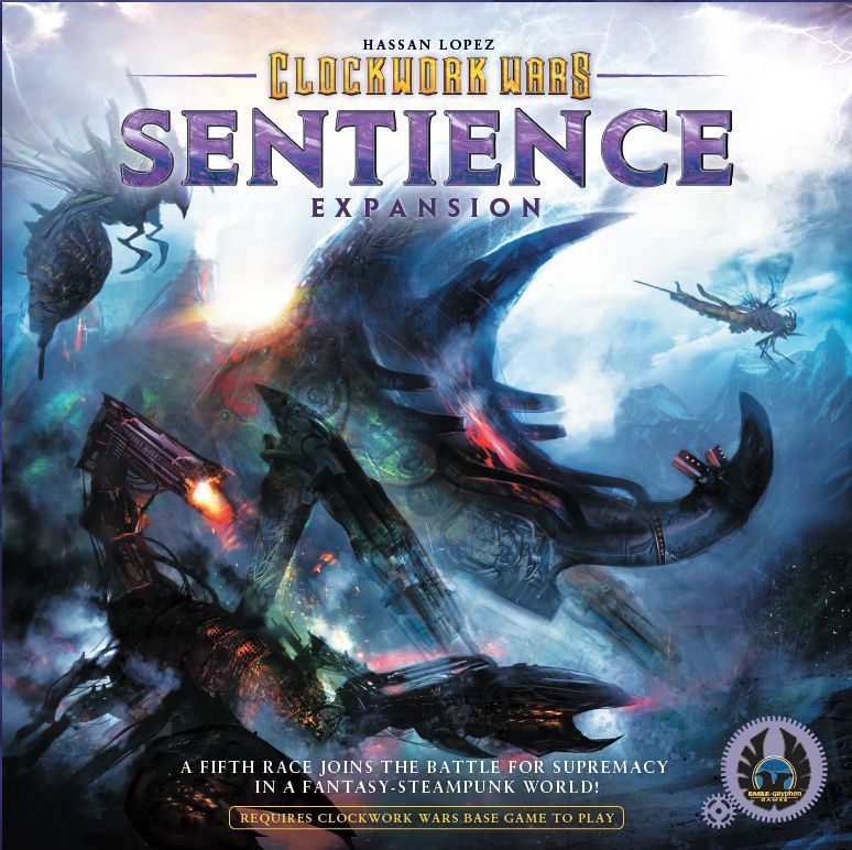 Clockwork Wars: Sentience board game cover