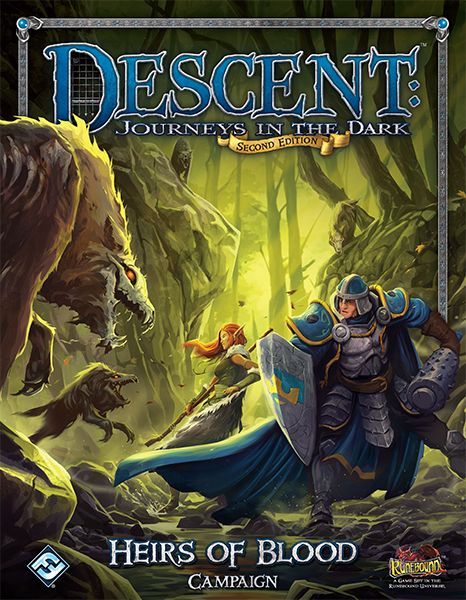 Descent: Journeys in the Dark (Second Edition) – Heirs of Blood board game cover