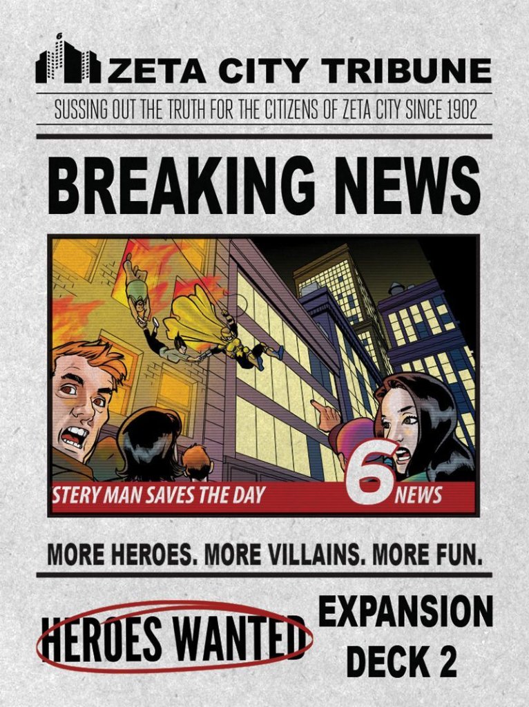 Heroes Wanted: Breaking News board game cover