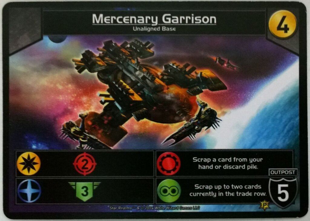 Star Realms: Mercenary Garrison Promo Card board game cover