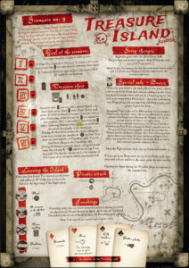 Robinson Crusoe: Adventures on the Cursed Island – “Treasure Island” Junior Scenario board game cover