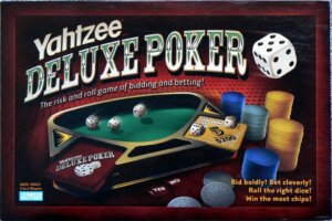 Yahtzee Deluxe Poker board game cover