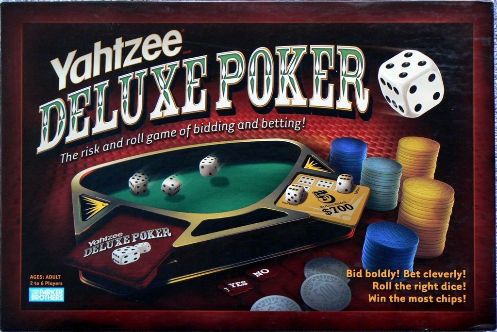 Yahtzee Deluxe Poker board game cover