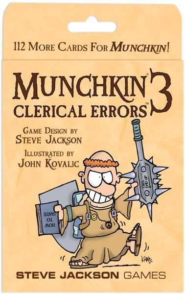 Munchkin 3: Clerical Errors board game cover