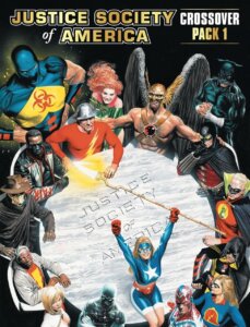 DC Deck-Building Game: Crossover Pack 1 – Justice Society of America board game cover