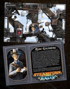 Steampunk Rally: Rube Goldberg board game cover