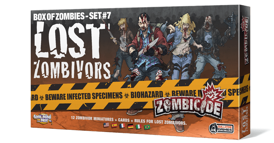 Zombicide: Box of Zombies – Set #7: Lost Zombivors board game cover