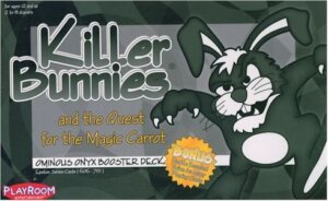 Killer Bunnies and the Quest for the Magic Carrot: Ominous Onyx Booster board game cover