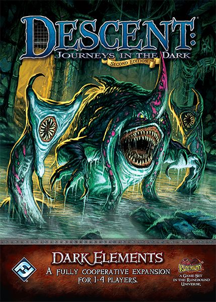 Descent: Journeys in the Dark (Second Edition) – Dark Elements board game cover