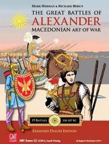 The Great Battles of Alexander: Macedonian Art of War board game cover