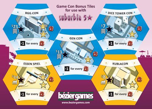 Suburbia: Con Tiles board game cover