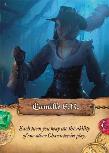 Dead Men Tell No Tales: Camille E.N. Promo Card board game cover