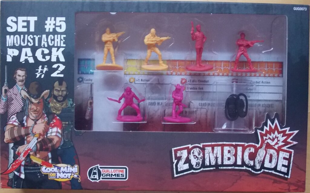 Zombicide Set #5: Moustache Pack #2 board game cover