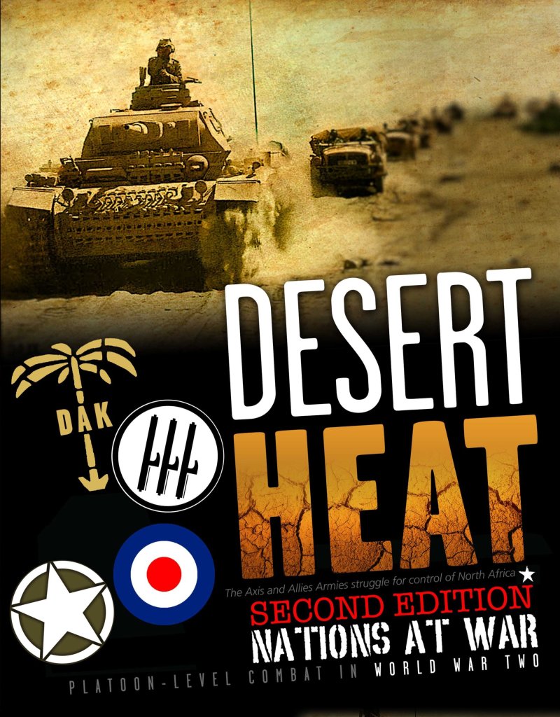Nations at War: Desert Heat board game cover