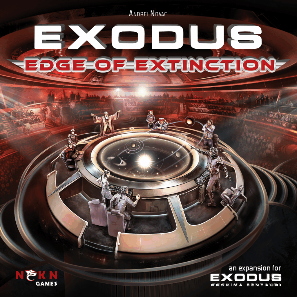 Exodus: Edge of Extinction board game cover