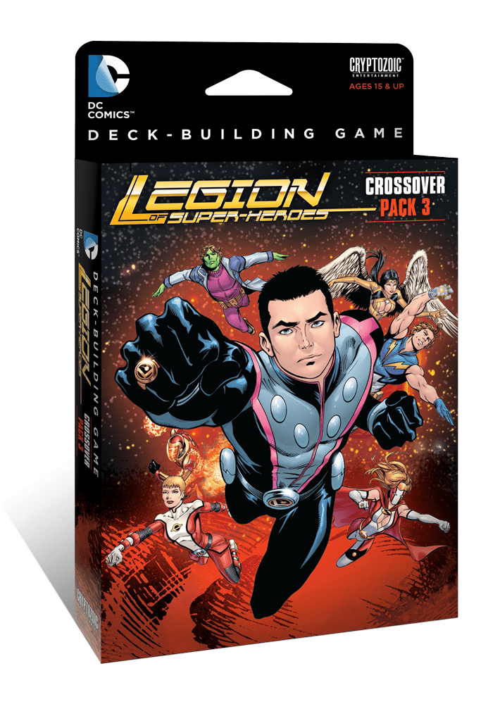 DC Deck-Building Game: Crossover Pack 3 – Legion of Super-Heroes board game cover