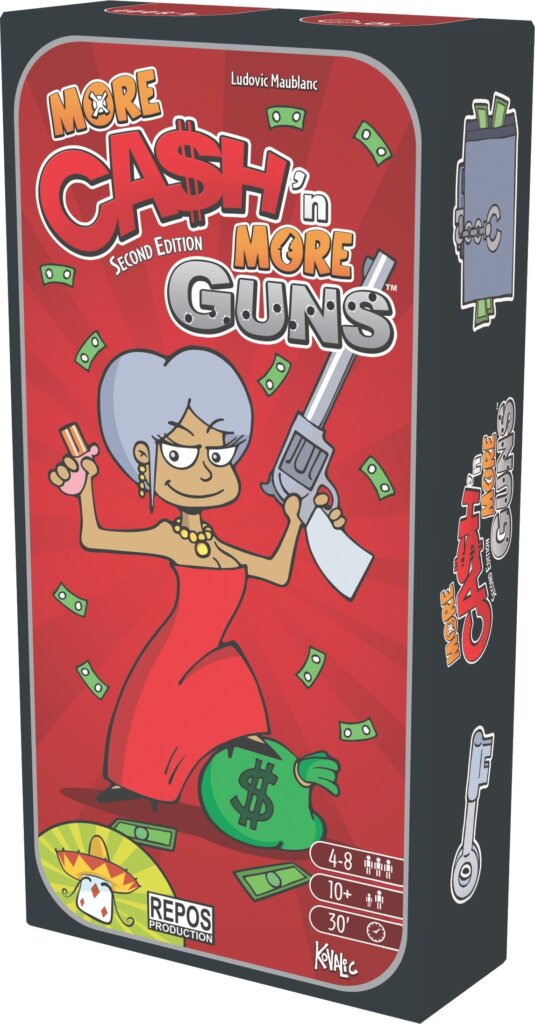 Ca$h ‘n Guns: Second Edition – More Ca$h ‘n More Guns board game cover