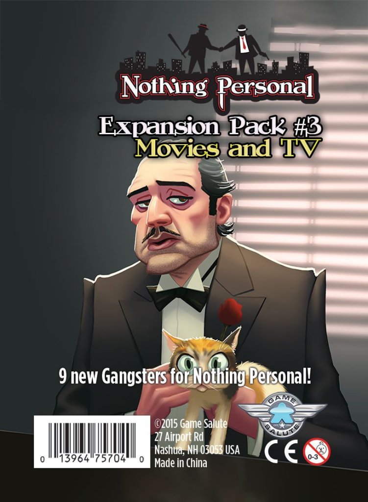 Nothing Personal Expansion Pack #3: Movies and TV board game cover
