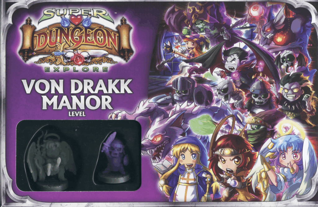 Super Dungeon Explore: Von Drakk Manor Level board game cover