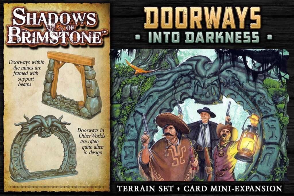 Shadows of Brimstone: Doorways into Darkness board game cover