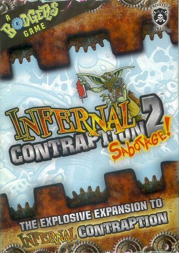 Infernal Contraption 2: Sabotage! board game cover