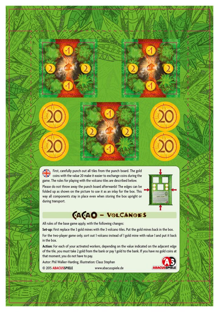 Cacao: Volcanoes board game cover