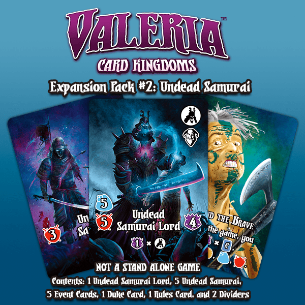 Valeria: Card Kingdoms – Expansion Pack #02: Undead Samurai board game cover