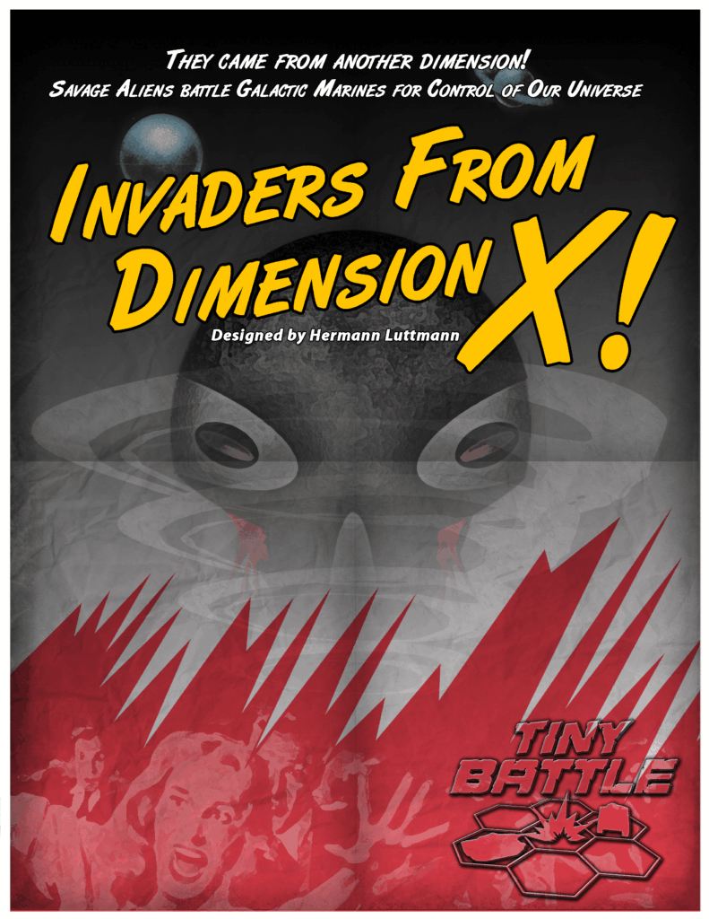 Invaders from Dimension X! board game cover