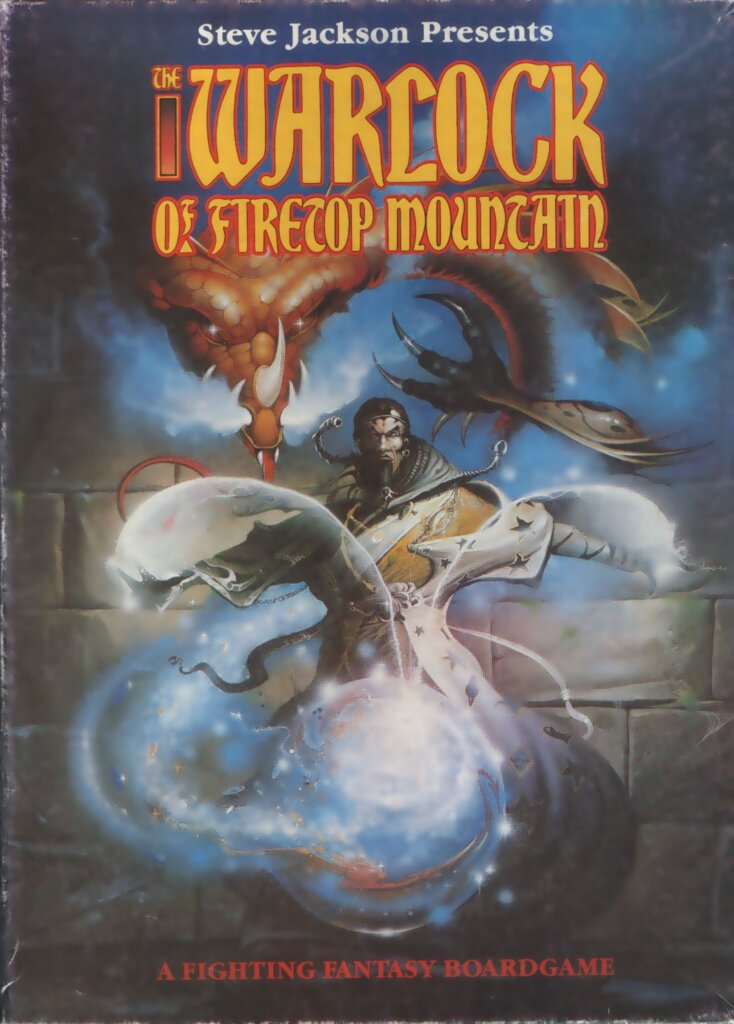 The Warlock of Firetop Mountain board game cover